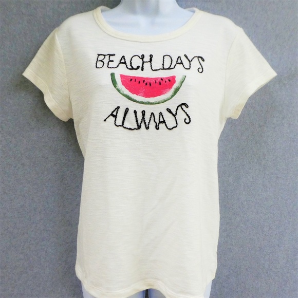 Lauren Conrad Tee T Shirt Graphic Beach Days M - Picture 4 of 6